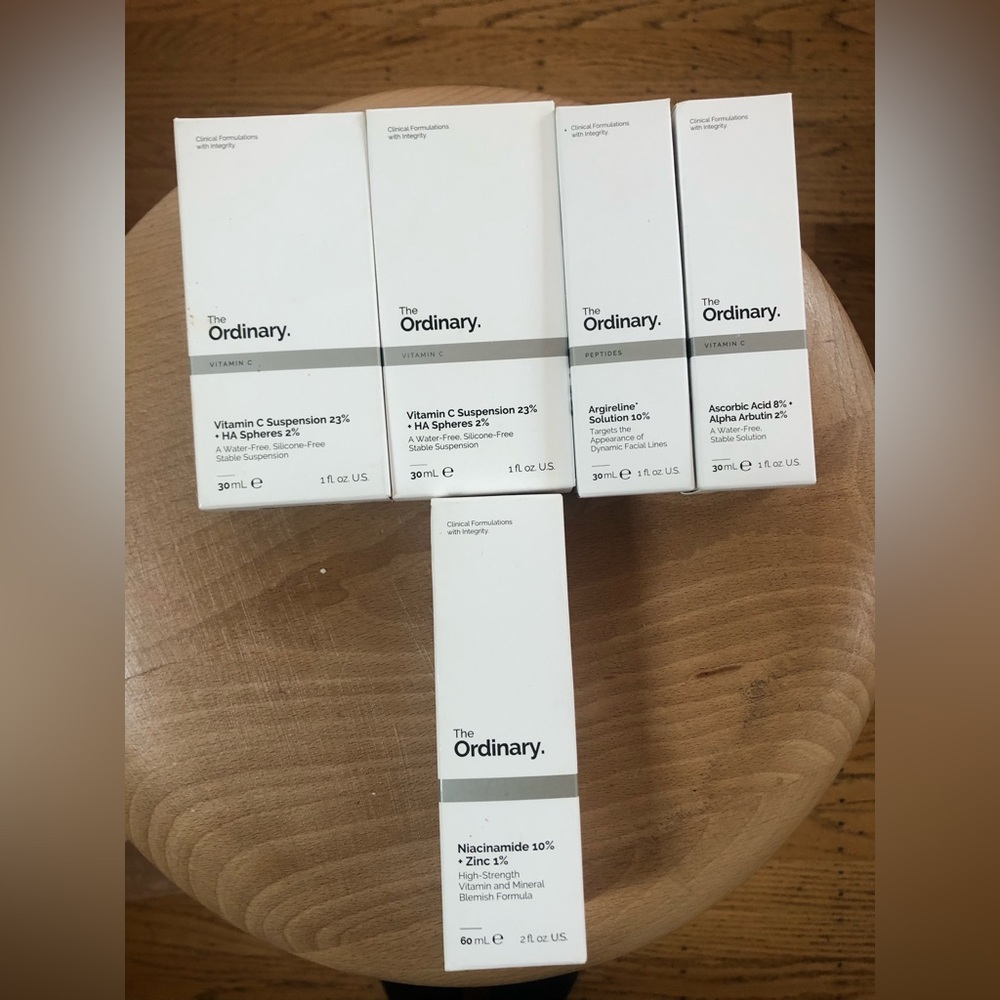 Ordinary skincare products
